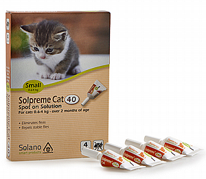 SOLANO מארז 4 אמפולות סולפרם לחתול עד 4 ק"ג 4 יחידות SOLANO מארז 4 אמפולות סולפרם לחתול עד 4 ק"ג 4 יחידות