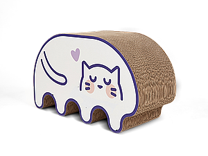 פופוס לחתול קרטון גירוד ענק בצורת חתול 1 יחידה פופוס לחתול קרטון גירוד ענק בצורת חתול 1 יחידה